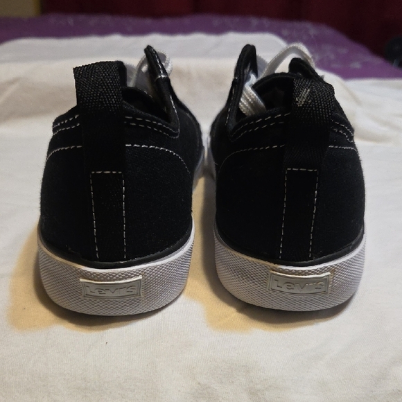 Levi's Black Canvas Sneakers with White Accents - Picture 3 of 5